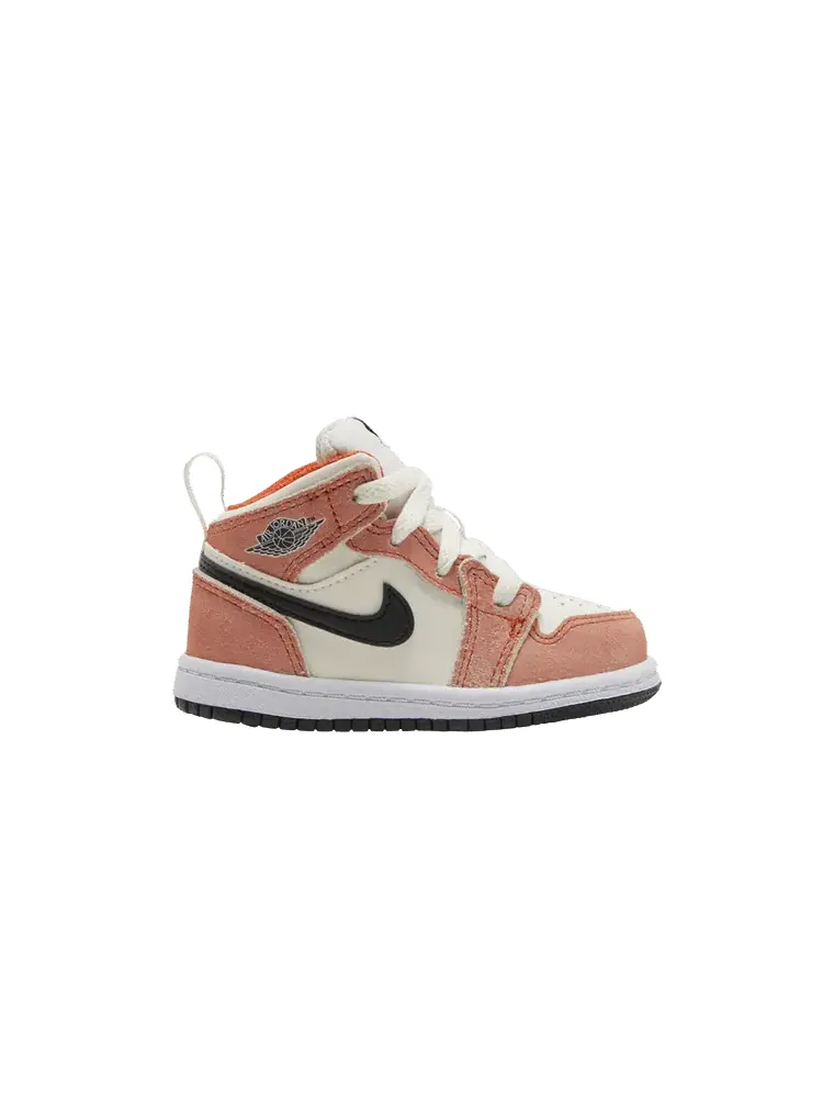 Кроссовки Air Jordan Air Jordan 1 Mid SE TD 'Orange Suede' — изображение 1 из 9