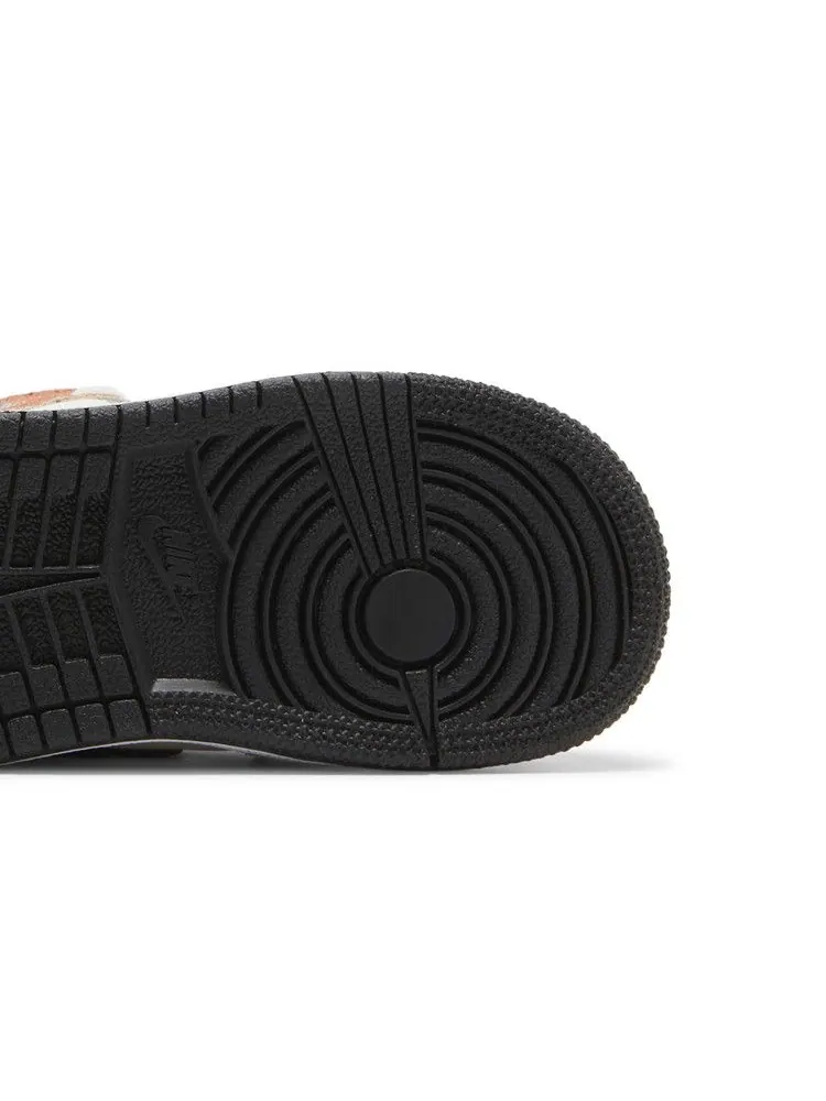 Кроссовки Air Jordan Air Jordan 1 Mid SE TD 'Orange Suede' — изображение 6 из 9