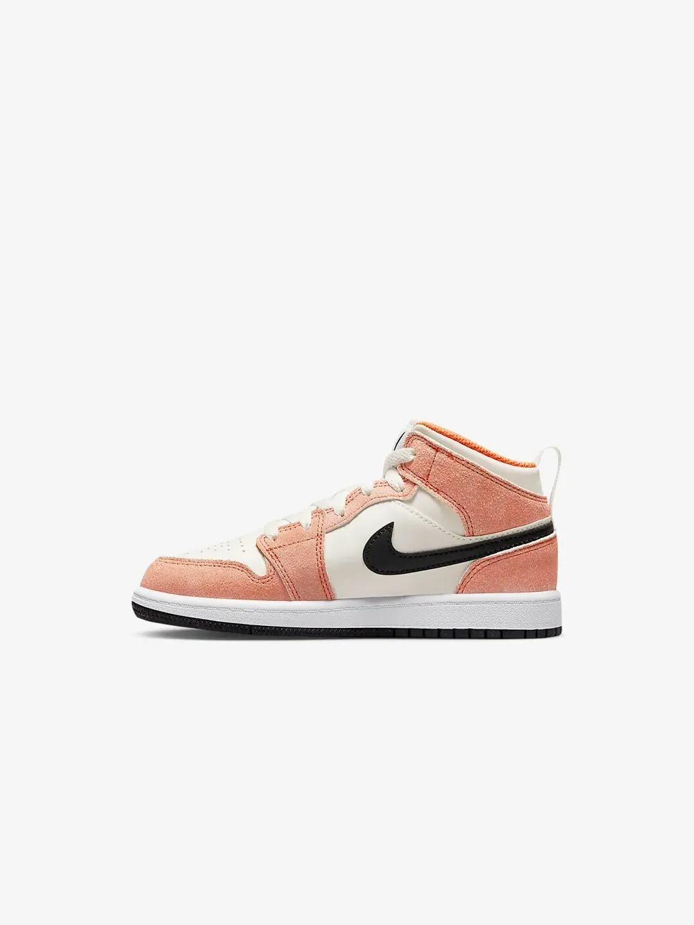 Кроссовки Air Jordan 1 Mid SE PS Orange Suede — изображение 4 из 4, оранжевый