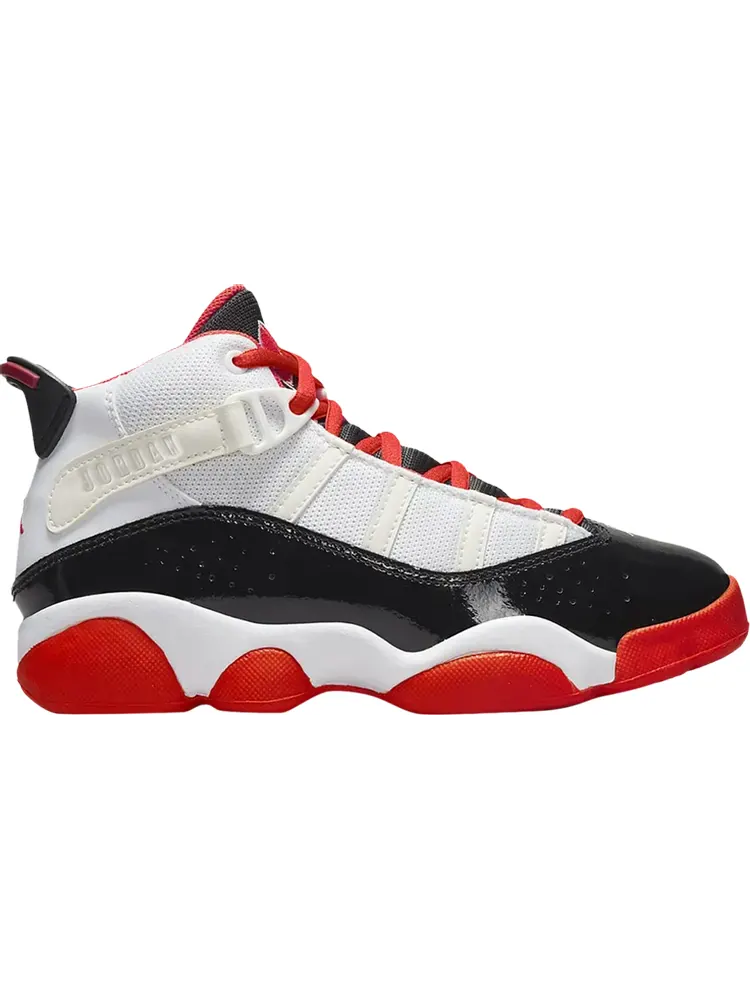 Кроссовки Jordan 6 Rings PS White Black Team Orange — изображение 1 из 1, белый