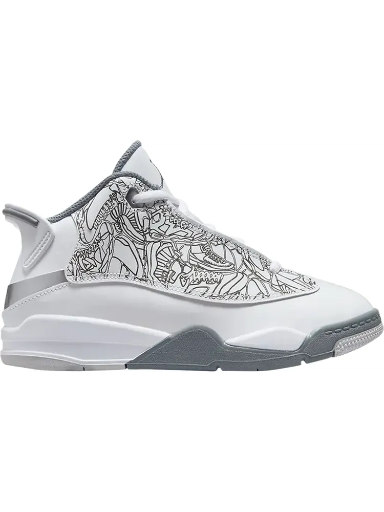 Кроссовки Jordan Dub Zero PS White Cool Grey — изображение 1 из 1, белый
