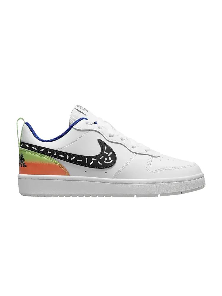 Кроссовки Nike Court Borough Low 2 GS — изображение 1 из 1, белый черный