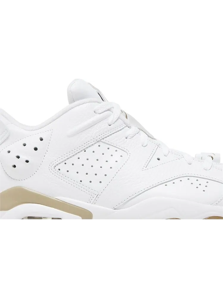 Кроссовки Air Jordan 6 Retro Low Golf 'White Khaki' — изображение 2 из 4, белый