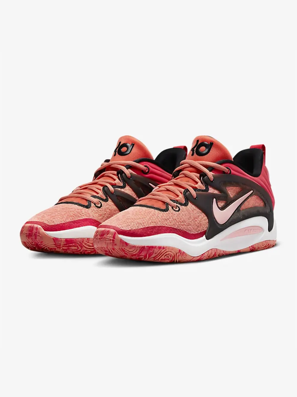 Баскетбольные кроссовки Nike KD15 — изображение 2 из 8, коралловый/оранжевый