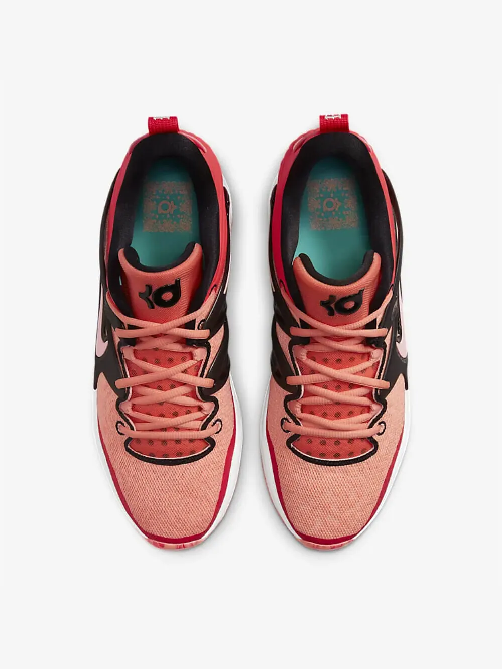 Баскетбольные кроссовки Nike KD15 — изображение 3 из 8, коралловый/оранжевый