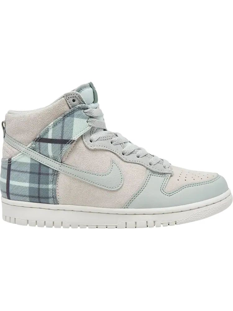 Кроссовки Nike Dunk High SE GS 'Mint Plaid' — изображение 1 из 1, зеленый