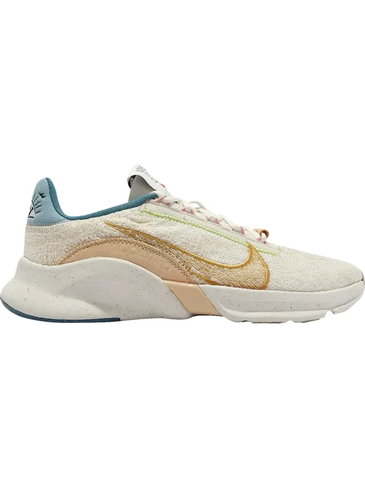 Кроссовки Nike Wmns SuperRep Go 3 Flyknit Next Nature 'Sun Club - White Sanded Gold' — изображение 1 из 1, белый
