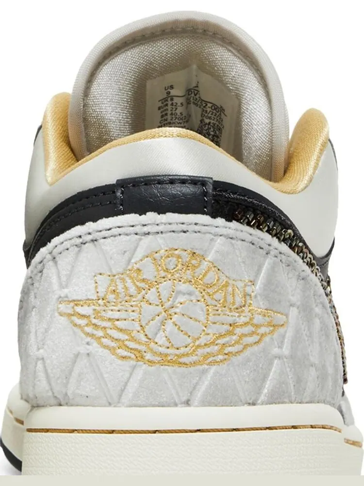 Кроссовки Air Jordan 1 Low SE Beaded Swoosh — изображение 7 из 8, черный