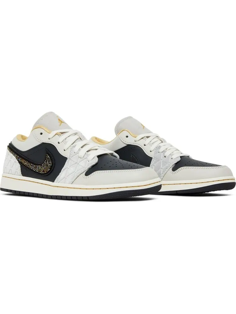 Кроссовки Air Jordan 1 Low SE Beaded Swoosh — изображение 8 из 8, черный