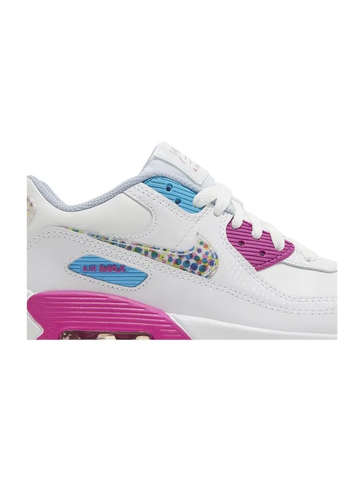 Кроссовки Nike Air Max 90 Leather SE GS — изображение 2 из 4, белый