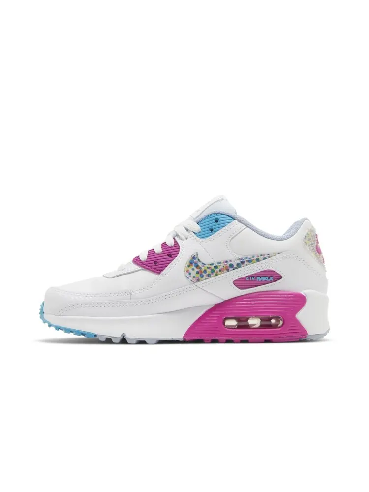 Кроссовки Nike Air Max 90 Leather SE GS — изображение 3 из 4, белый