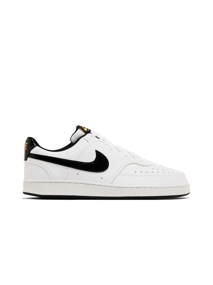 Кроссовки Nike Court Vision Low 'White Black Metallic Gold' — изображение 2 из 9