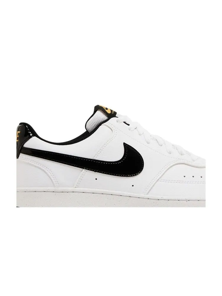 Кроссовки Nike Court Vision Low 'White Black Metallic Gold' — изображение 3 из 9