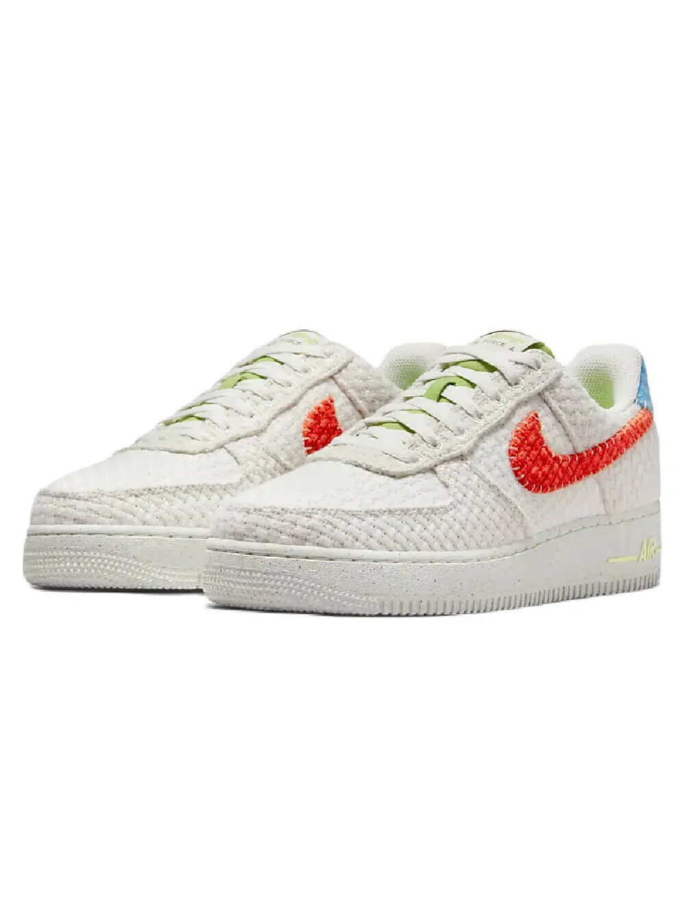 Кроссовки Nike Air Force 1 07 Next Nature — изображение 2 из 8, белый/голубой/красный