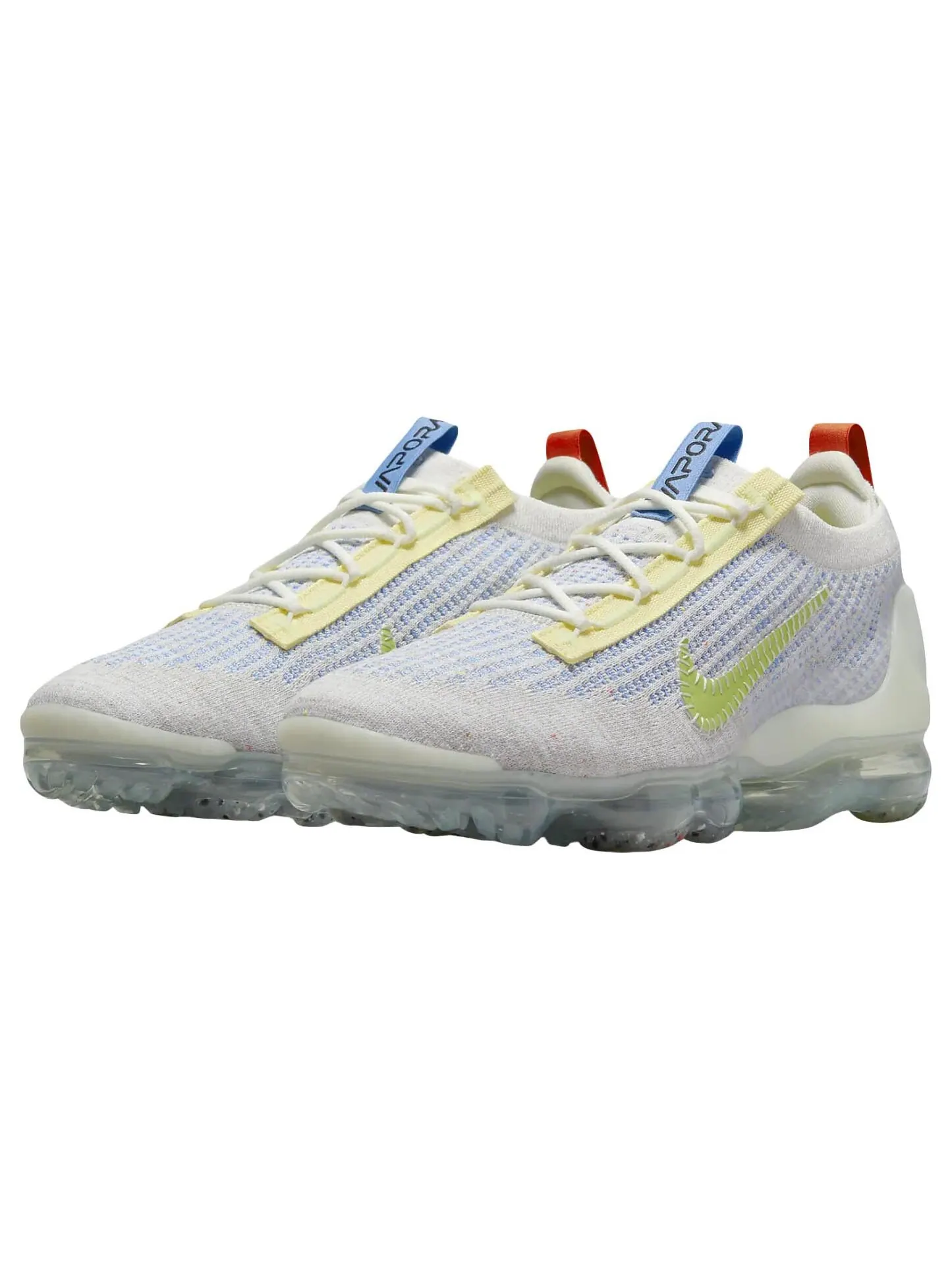 Кроссовки Nike Air VaporMax 2021 FK — изображение 2 из 6, бежевый/синий/зеленый