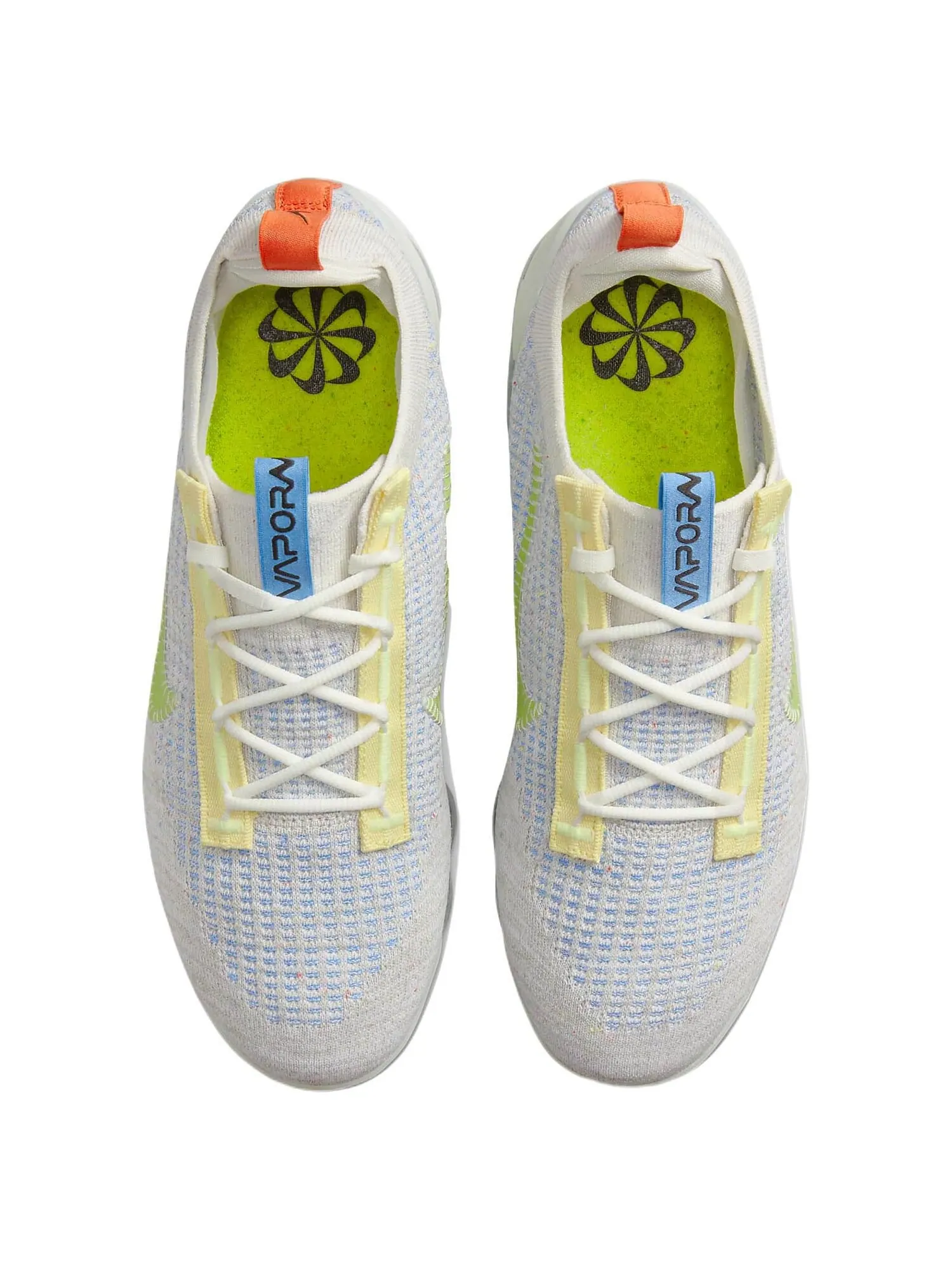 Кроссовки Nike Air VaporMax 2021 FK — изображение 3 из 6, бежевый/синий/зеленый