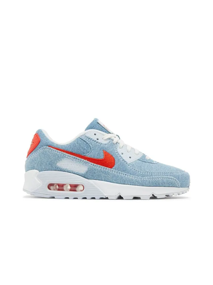 Кроссовки Nike Air Max 90 'Denim' — изображение 2 из 9, мульти-/красный/белый
