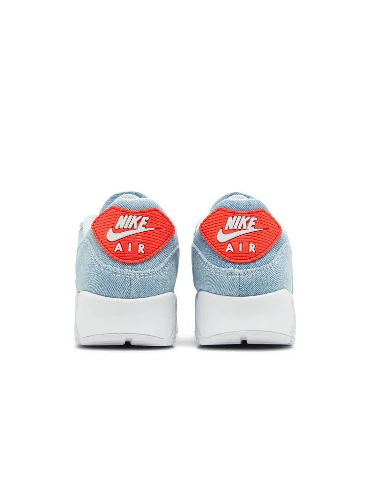Кроссовки Nike Air Max 90 'Denim' — изображение 7 из 9, мульти-/красный/белый