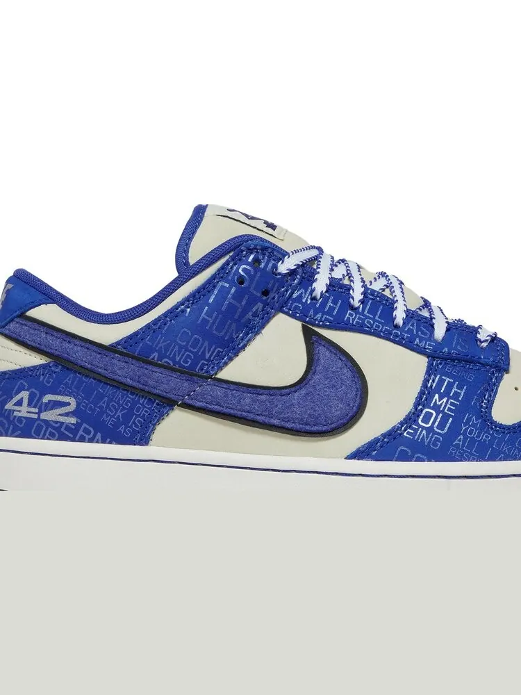 Кроссовки Nike Dunk Low 'Jackie Robinson' — изображение 2 из 10, синий
