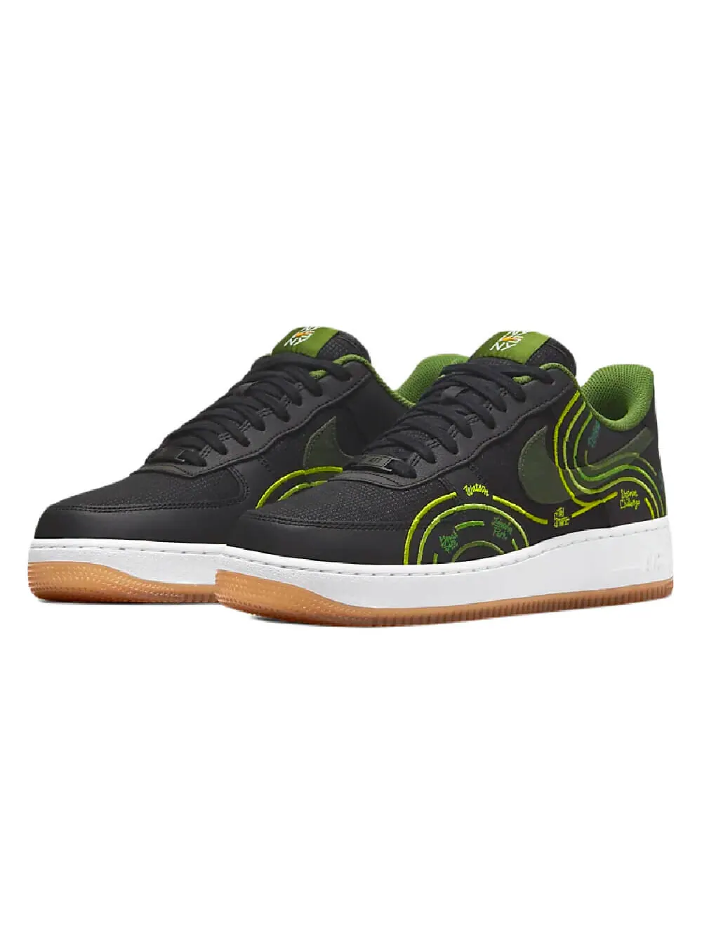 Кроссовки Nike Air Force 1 07 LV8 — изображение 2 из 9, черный/белый