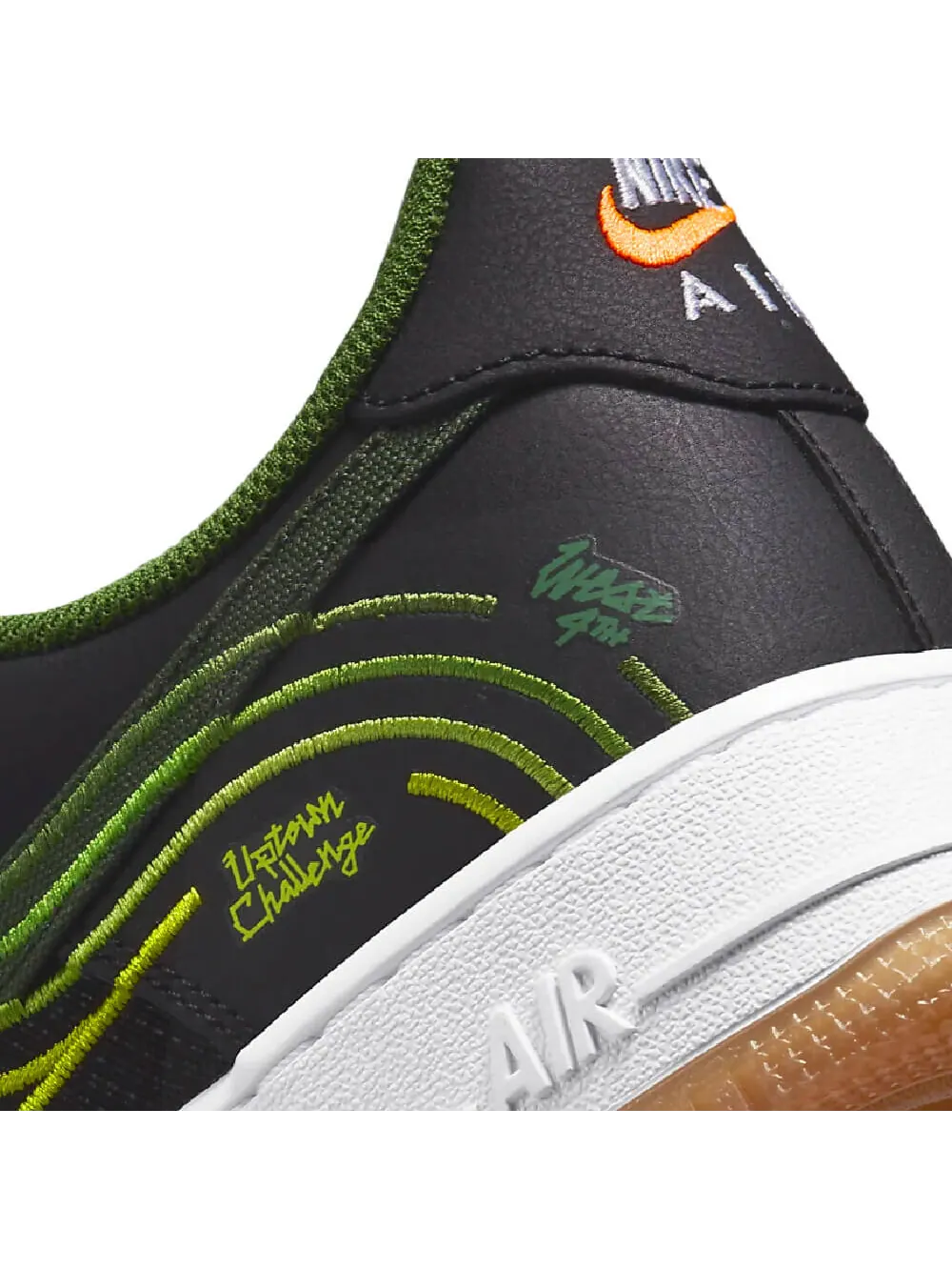 Кроссовки Nike Air Force 1 07 LV8 — изображение 8 из 9, черный/белый