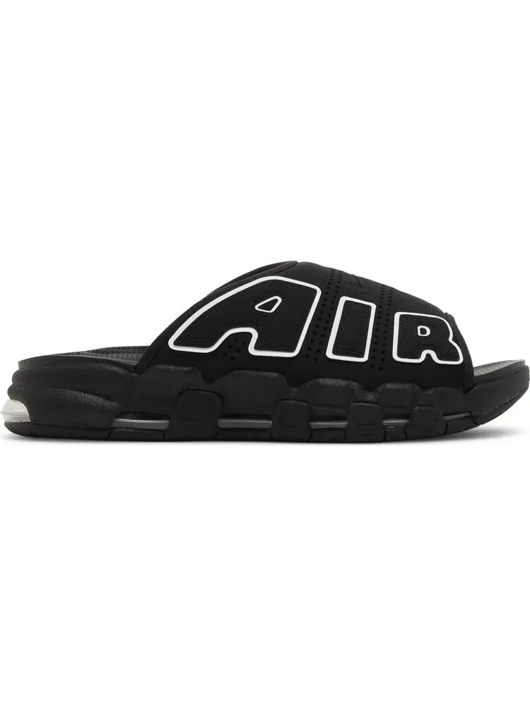 Кроссовки Air More Uptempo Slide 'Black - Grey Sole' — изображение 1 из 4, черный