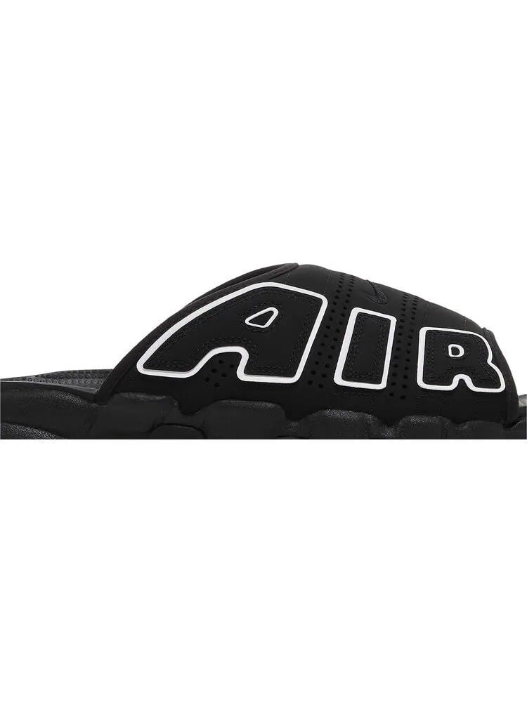 Кроссовки Air More Uptempo Slide 'Black - Grey Sole' — изображение 2 из 4, черный