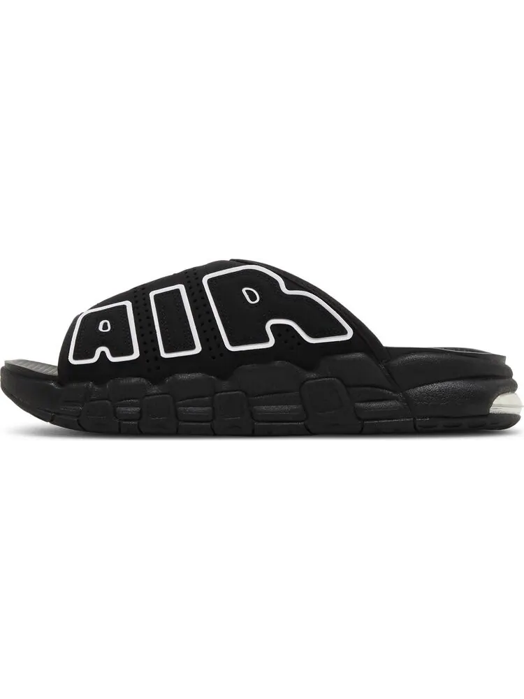 Кроссовки Air More Uptempo Slide 'Black - Grey Sole' — изображение 3 из 4, черный