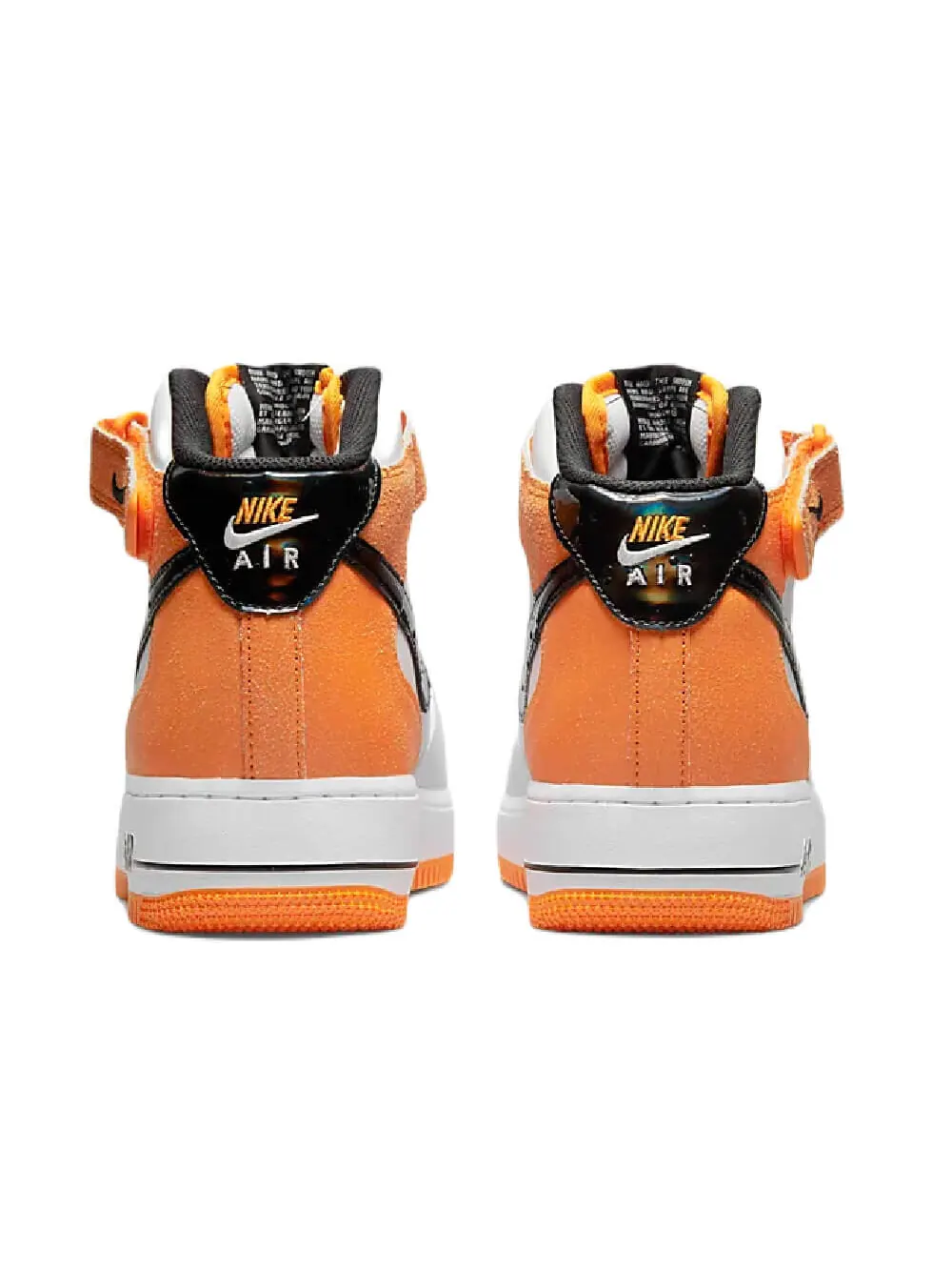 Кроссовки Nike Air Force 1 Mid 07 — изображение 4 из 9, белый/оранжевый