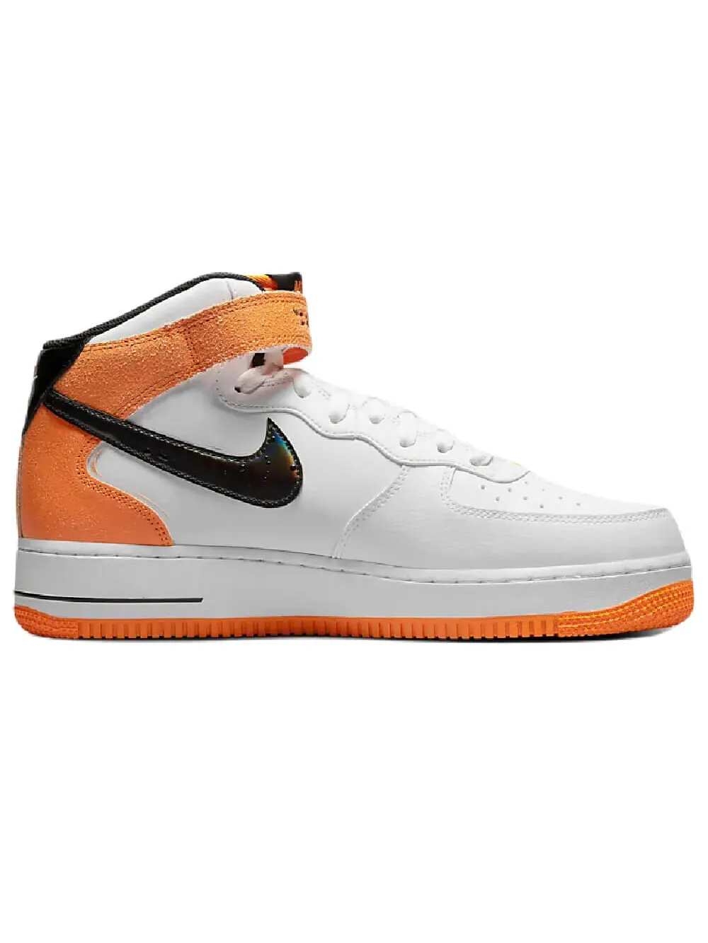 Кроссовки Nike Air Force 1 Mid 07 — изображение 5 из 9, белый/оранжевый