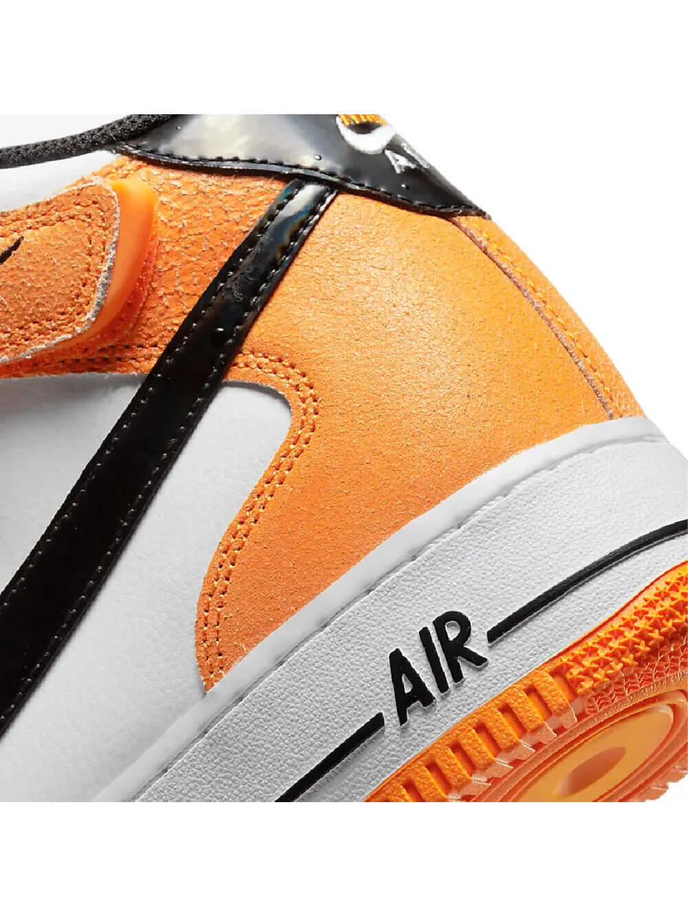 Кроссовки Nike Air Force 1 Mid 07 — изображение 7 из 9, белый/оранжевый