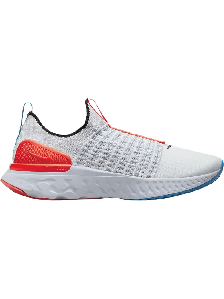 Кроссовки Nike Wmns React Phantom Run Flyknit 2 'Grey Bright Crimson' — изображение 1 из 1, серый