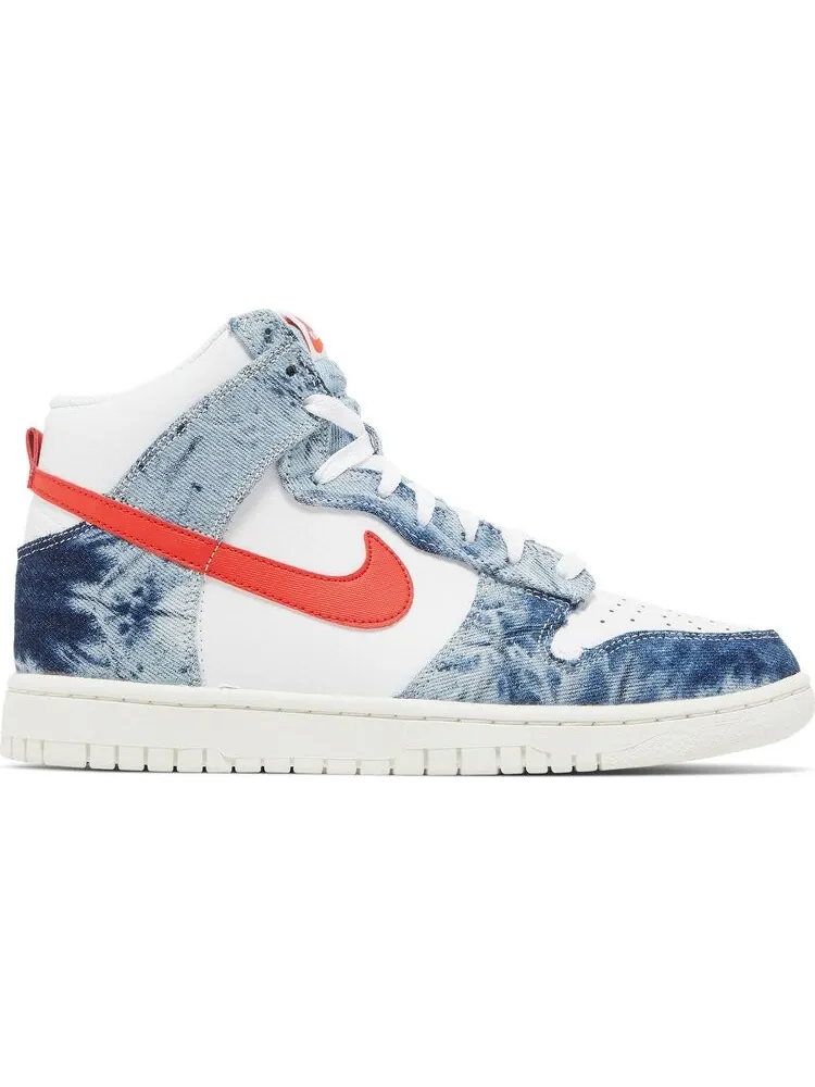Кроссовки Nike Wmns Dunk High 'Washed Denim' — изображение 1 из 8, синий