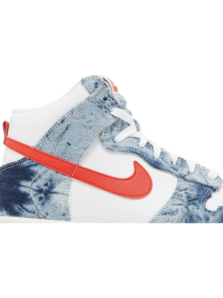 Кроссовки Nike Wmns Dunk High 'Washed Denim' — изображение 2 из 8, синий