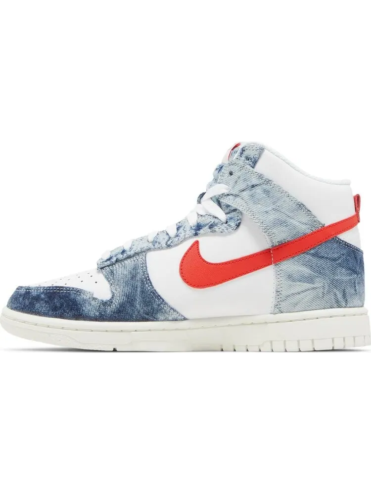 Кроссовки Nike Wmns Dunk High 'Washed Denim' — изображение 3 из 8, синий