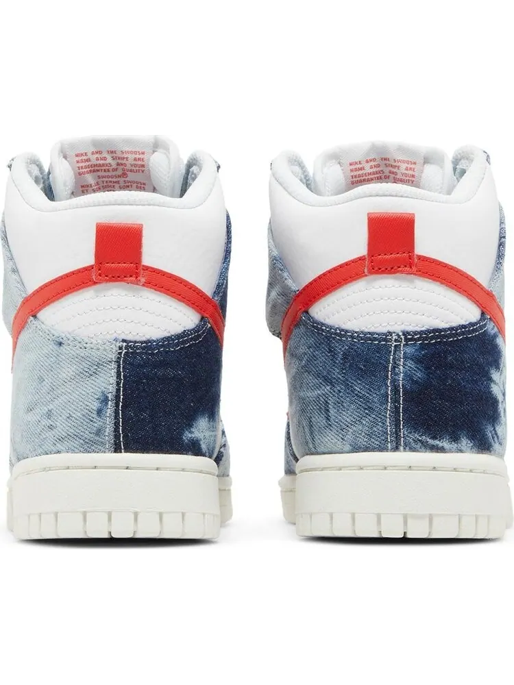Кроссовки Nike Wmns Dunk High 'Washed Denim' — изображение 6 из 8, синий
