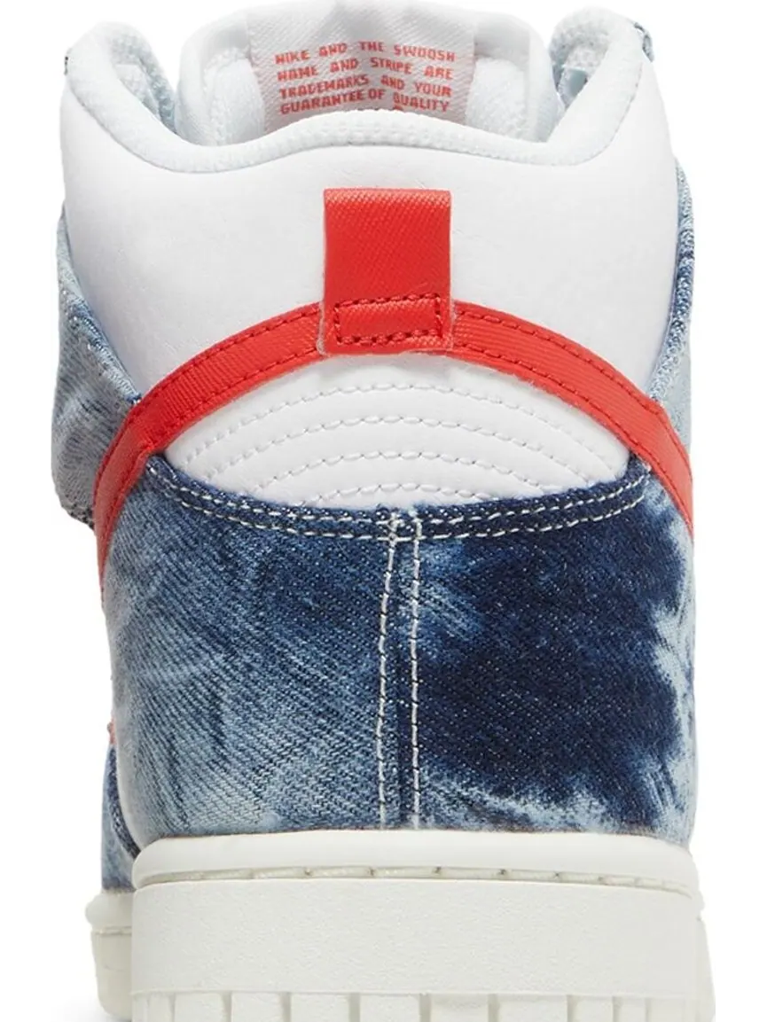 Кроссовки Nike Wmns Dunk High 'Washed Denim' — изображение 7 из 8, синий