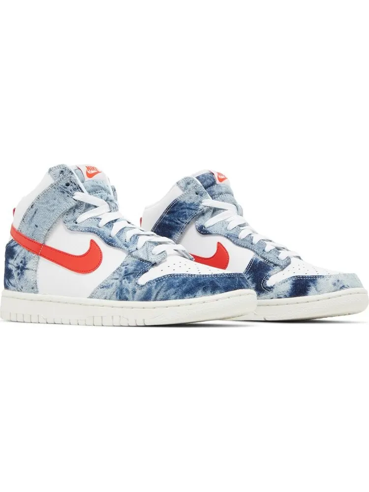 Кроссовки Nike Wmns Dunk High 'Washed Denim' — изображение 8 из 8, синий