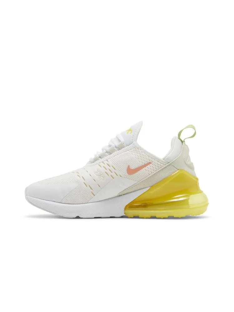 Кроссовки Nike Wmns Air Max 270 'White Yellow Strike' — изображение 4 из 9, белый//желтый
