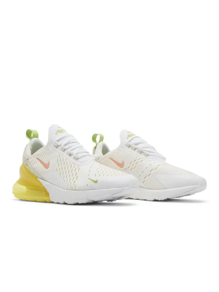 Кроссовки Nike Wmns Air Max 270 'White Yellow Strike' — изображение 9 из 9, белый//желтый