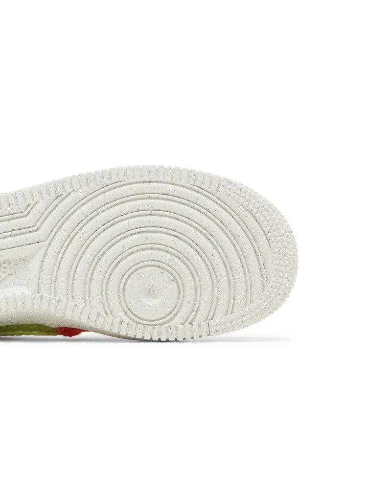 Кроссовки Nike Air Force 1 Low LV8 Next Nature GS 'Hemp - Multi' — изображение 6 из 9, синий/зеленый/оранжевый