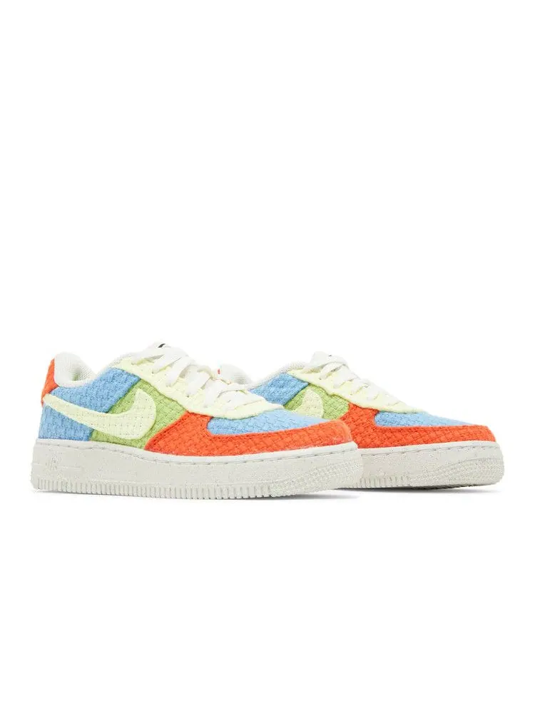 Кроссовки Nike Air Force 1 Low LV8 Next Nature GS 'Hemp - Multi' — изображение 9 из 9, синий/зеленый/оранжевый