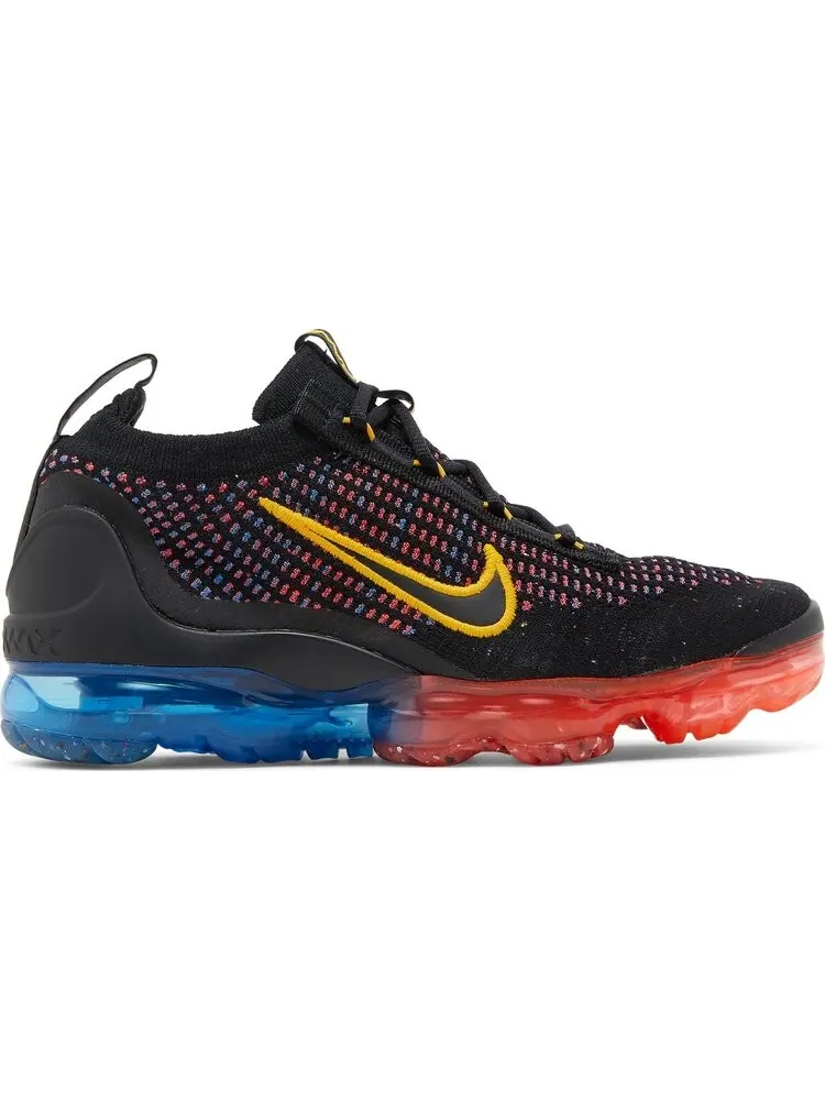 Кроссовки Nike Air VaporMax 2021 Flyknit GS 'Black Multi' — изображение 1 из 8, черный