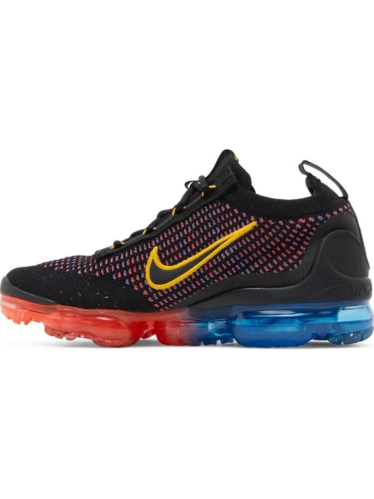 Кроссовки Nike Air VaporMax 2021 Flyknit GS 'Black Multi' — изображение 3 из 8, черный