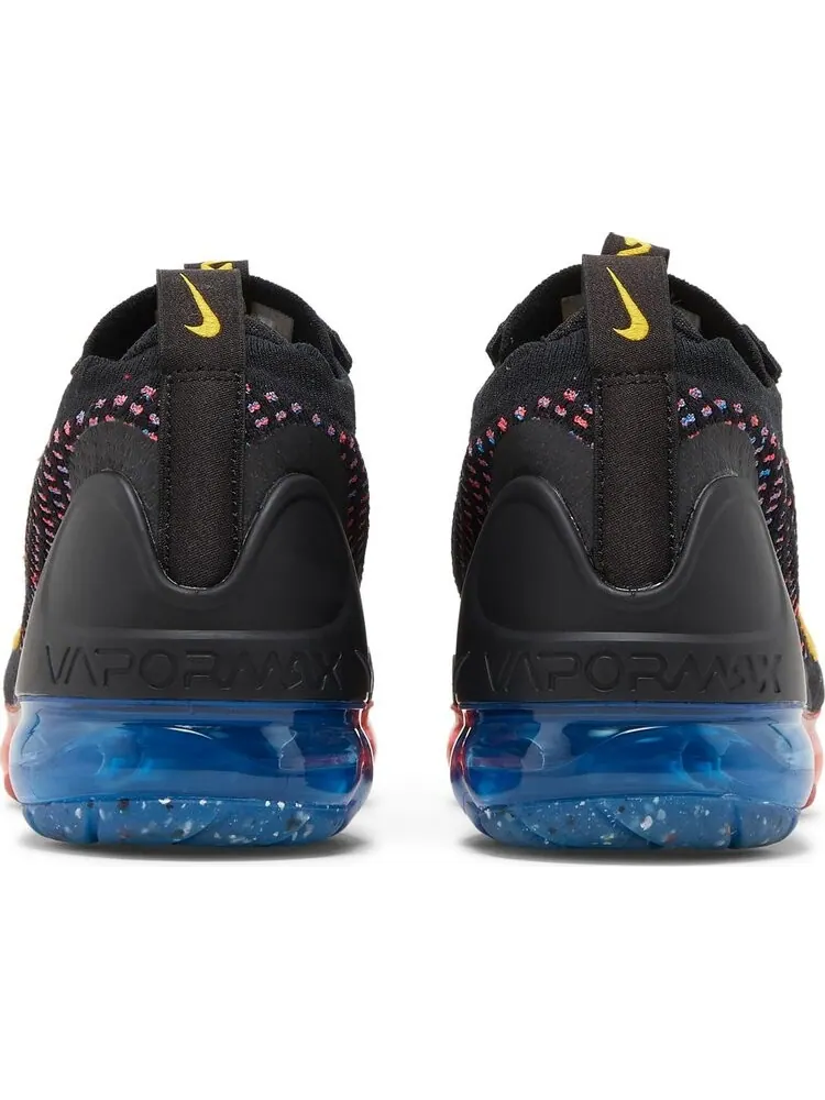 Кроссовки Nike Air VaporMax 2021 Flyknit GS 'Black Multi' — изображение 6 из 8, черный