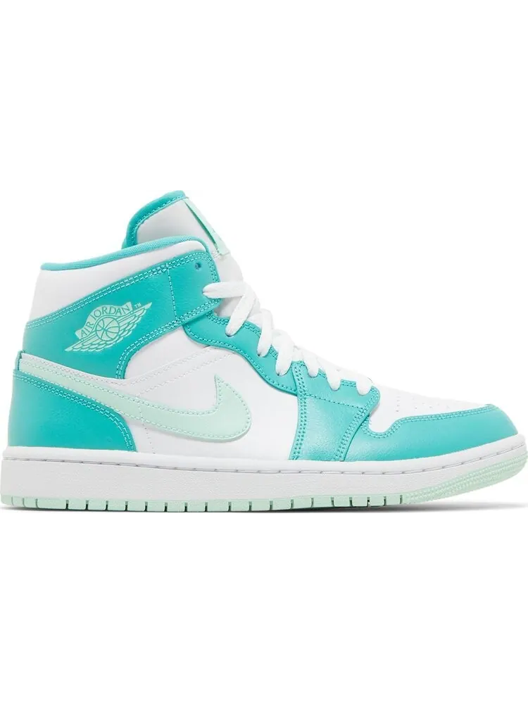 Кроссовки Wmns Air Jordan 1 Mid Marine Green — изображение 1 из 8, белый