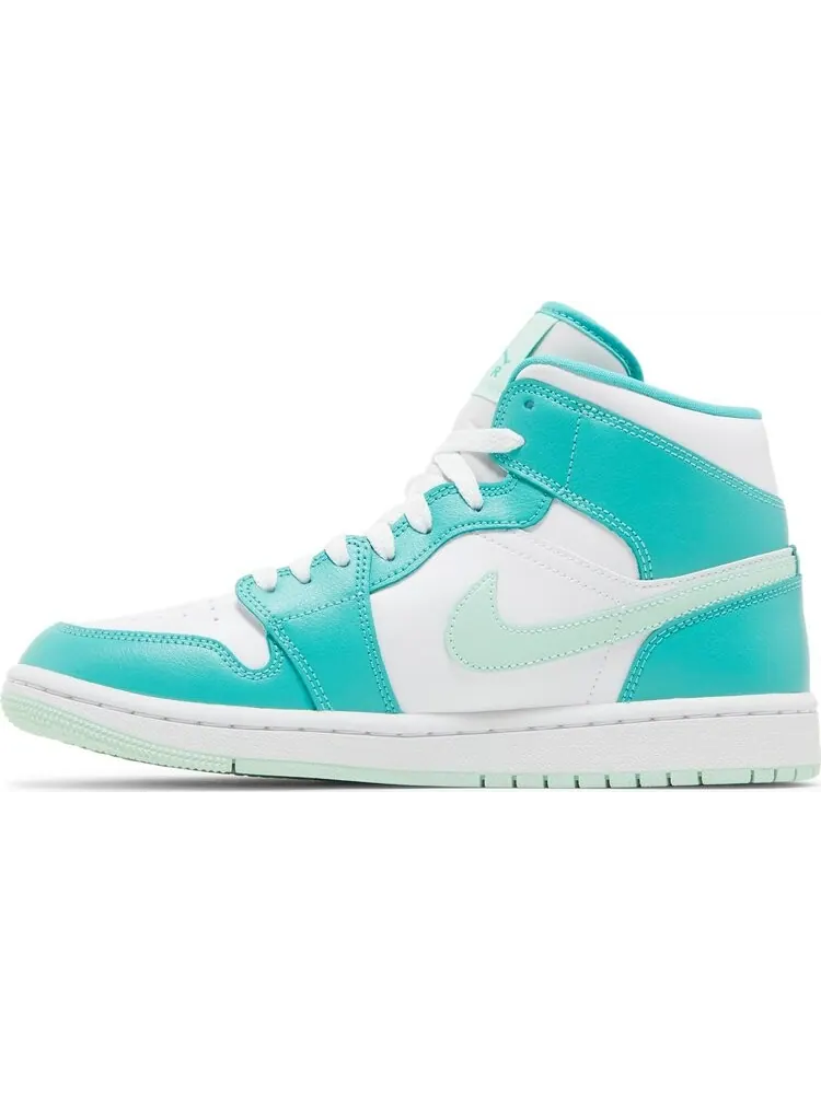 Кроссовки Wmns Air Jordan 1 Mid Marine Green — изображение 3 из 8, белый