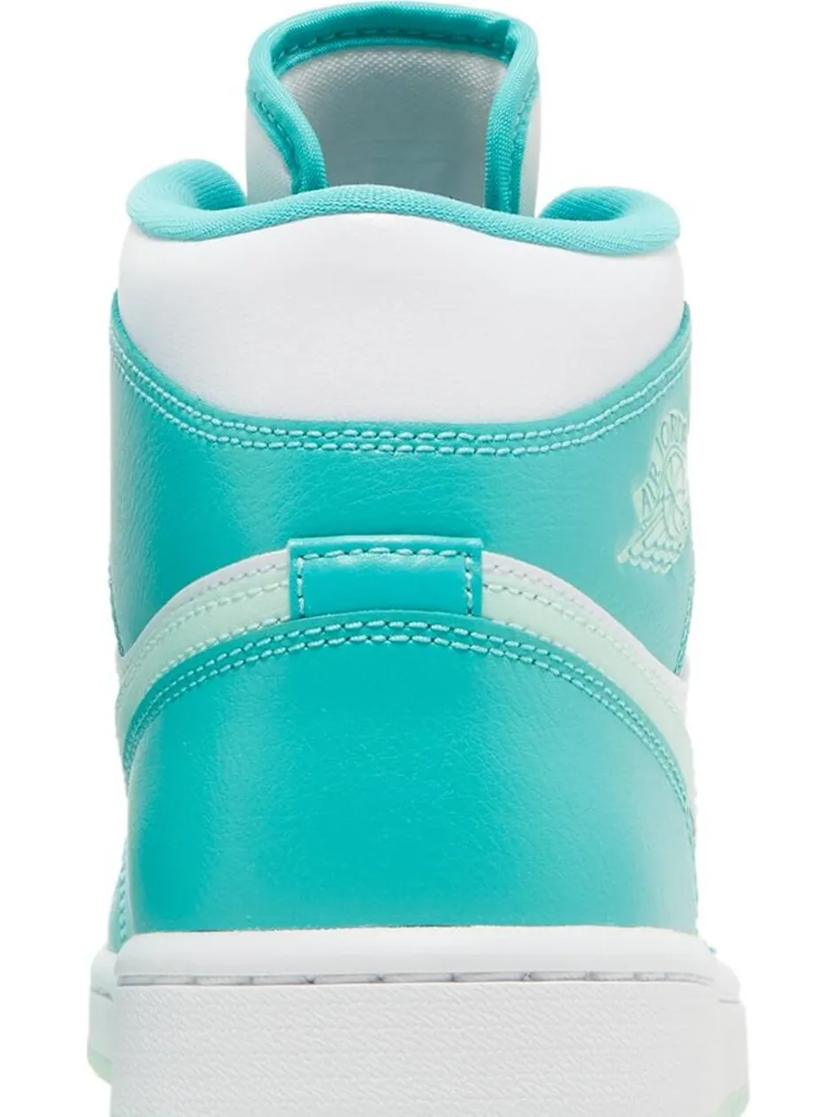 Кроссовки Wmns Air Jordan 1 Mid Marine Green — изображение 7 из 8, белый