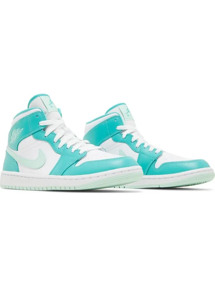 Кроссовки Wmns Air Jordan 1 Mid Marine Green — изображение 8 из 8, белый