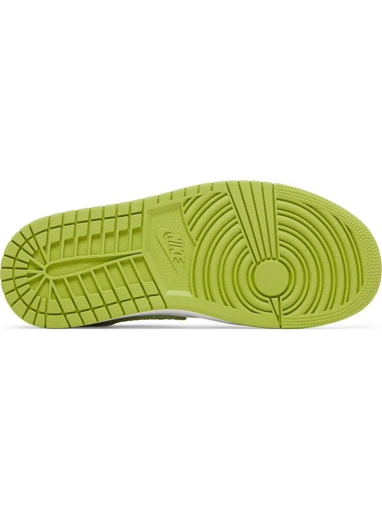 Кроссовки Wmns Air Jordan 1 Mid SE Green Python — изображение 4 из 8, белый